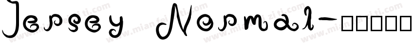 Jersey Normal字体转换